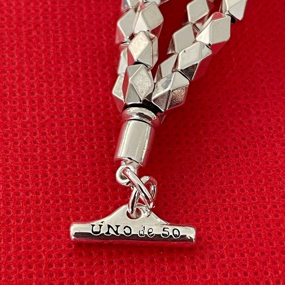 UNO de 50 Bracele🔸️END PEARL 🔸️ Silver plated  with Faux Pearls - Picture 10 of 15